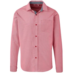 mens long sleeve coventry shirt red