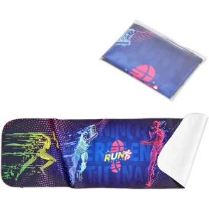pre printed sample hoppla relay sports towel single sided